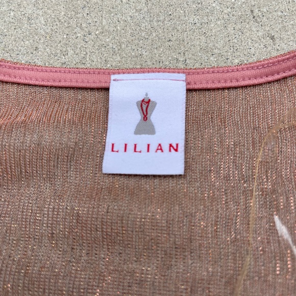 Lilian Pink Sheer Long Sleeve Body Suit - Picture 5 of 6